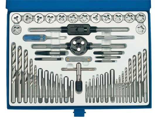 DRAPER Tap &amp; Die Set Inch &amp; Metric 52 Pieces 