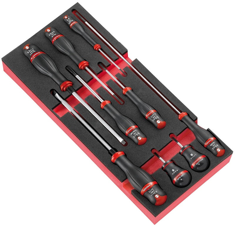 FACOM 9 Protwist® Flat Blade Screwdrivers Module 