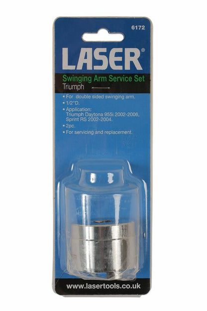 LASER TOOLS Swingarm service set 2 pieces Triumph 