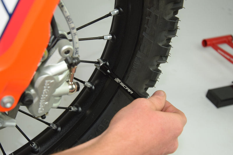 SCAR spoke wrench set black 