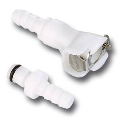 SNELKOPPELING 8MM ENKELE VERGRENDELING WIT