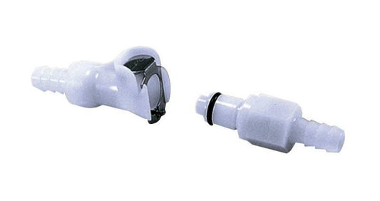 SNELKOPPELING 8MM DUBBELE VERGRENDELING WIT