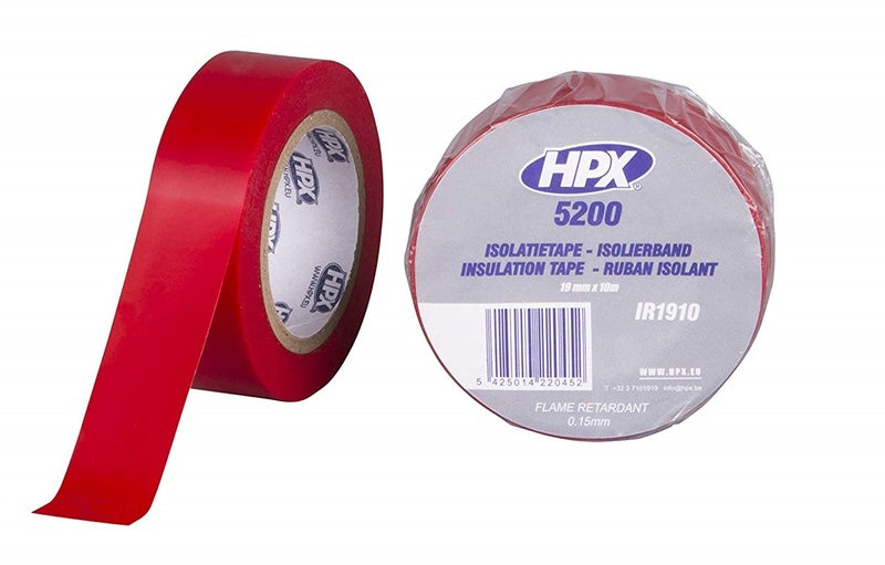 ISOLERENDE TAPE ROOD 19MM X 10M