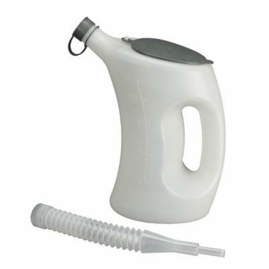 PLASTIC MAATBEKER 3L GEGRAD., FLEXIBELE TIP DEKSEL+DOP