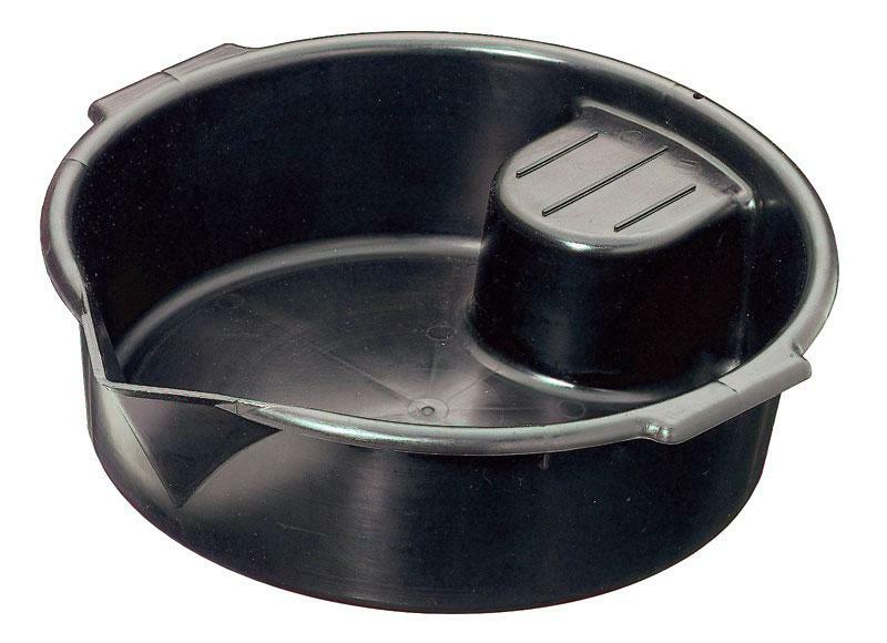 BLACK DRAIN BIN 6L IN PLASTIC TRADITIONAL ROUND SHAPE
