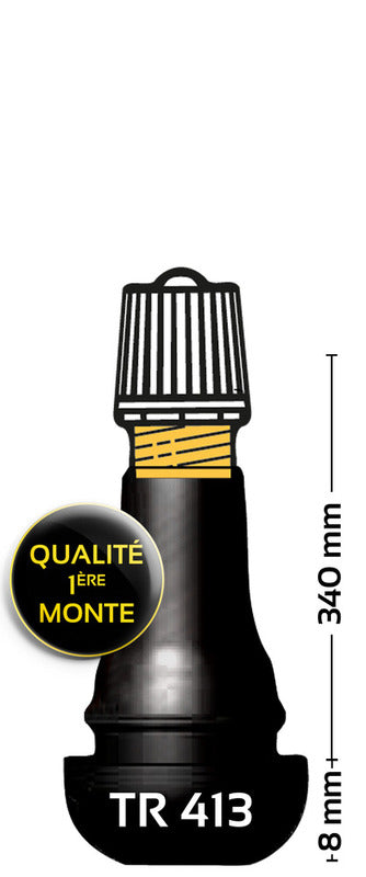 RECHT VENTIEL VENTIEL TR 413 L:42MM 1 VERPAKKING VAN 100