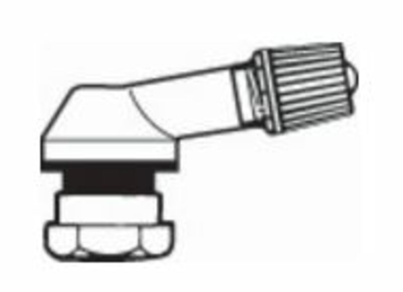 TUBELESS VENT. 80° ZWART L:25MM H:22MM Ø11,5MM IN ALU - PACK VAN 10