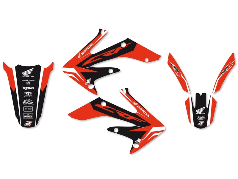 BLACKBIRD Dream Graphic 4 Graphic Kit Honda CRF250R/X 