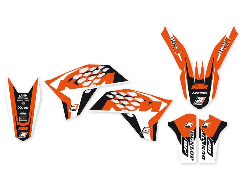 BLACKBIRD Dream Graphic 4 Graphic Kit KTM 