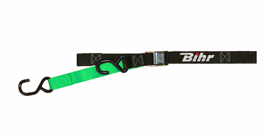 BIHR Two-tone Straps black/green 2 buckles (supplied per pair)