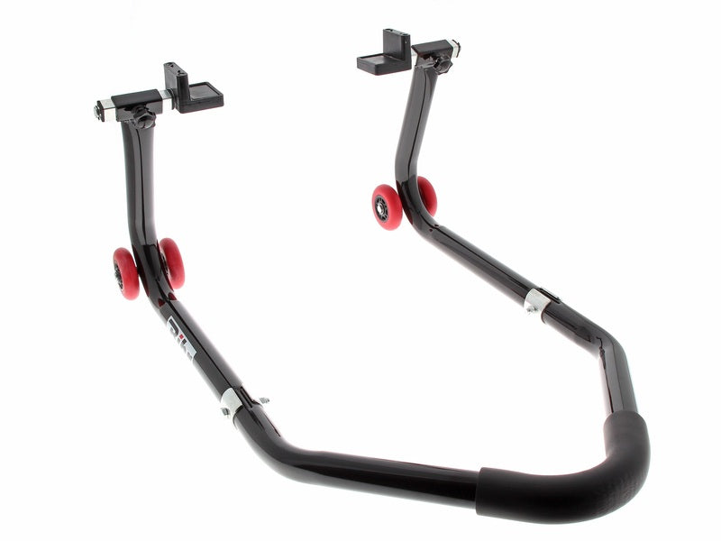 BIHR Universal Removable Rear Paddock Stand Black with ''L'' Rubber Supports