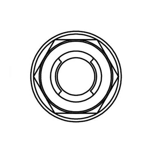 BOLT HEXAGON FUJI NUT M6 M6X1 -HEAD NUT 10MM PACK OF 10 PIECES