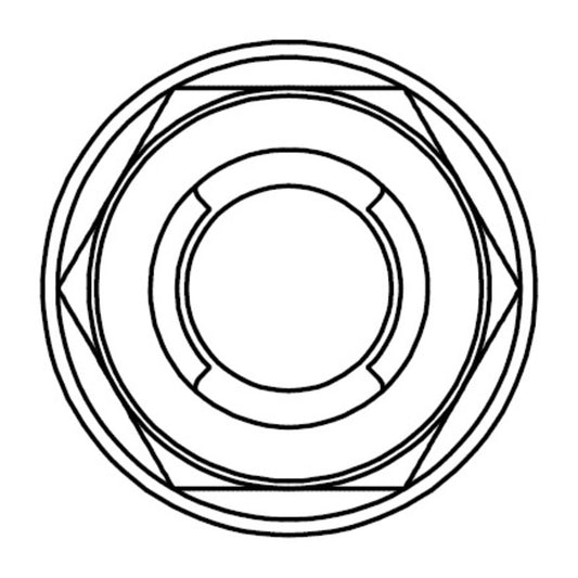 BOLT HEXAGON FUJI NUT M10 M10X1,25 - HEAD NUT 14MM PACK OF 10 PIECES