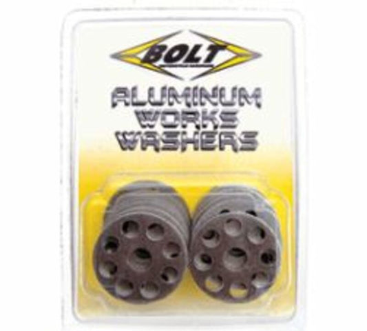 Doorboorde aluminium ring Bolt per 10