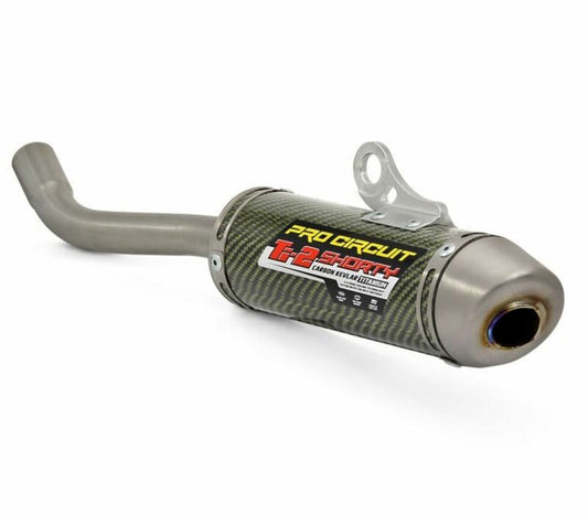 PRO CIRCUIT silencer Ti-2 Shorty carbon/titanium end cap Yamaha YZ85 