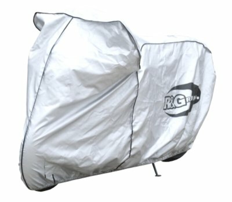 R&G Racing Outdoor Motorhoes Silver - Moto/Scooter - Universeel