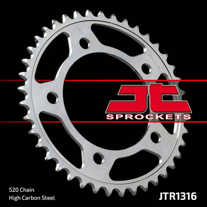 JT SPROCKETS Staal standaard achtertandwiel 1316 - 520