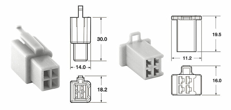 CONNECTOR SET ML 4 POLES 4 POLES-5 COMPLETE SETS TYPE 110 ML