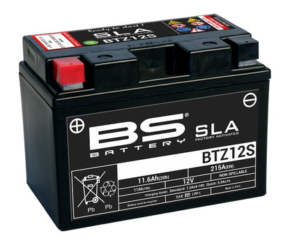 BS BATTERY SLA Accu Onderhoudsvrij af fabriek geactiveerd - BTZ12S