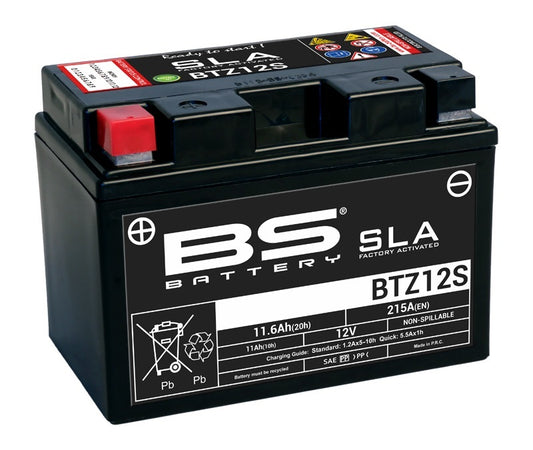 BS BATTERY SLA Accu Onderhoudsvrij af fabriek geactiveerd - BTZ12S
