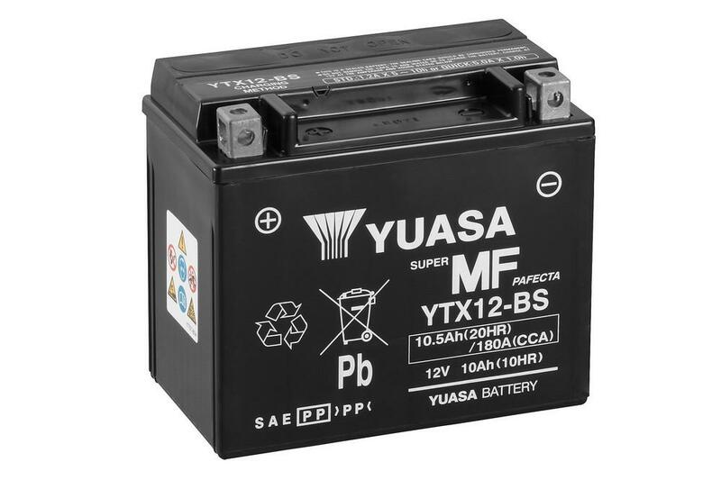 YUASA Accu Onderhoudsvrij met zuurpakket - YTX12-BS