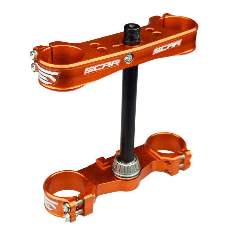 SCAR Triple Clamp Offset 16mm Orange