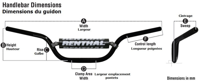 RENTHAL Fatbar 673 Trials 100 Stuur