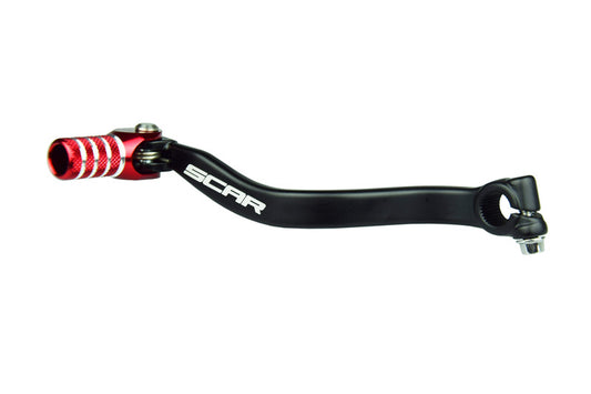 SCAR Shift Lever Matte Black/Red Endpiece
