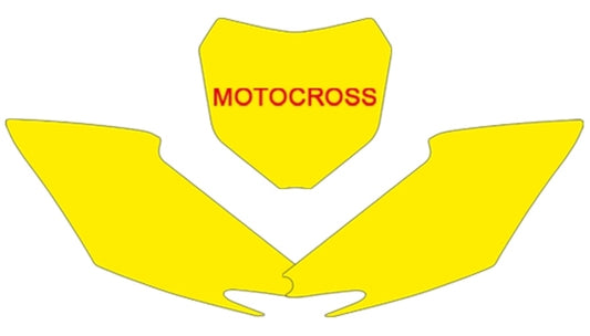 NUMBER PLATE BACKGROUND HONDA CRF450 '13 1013WHITE