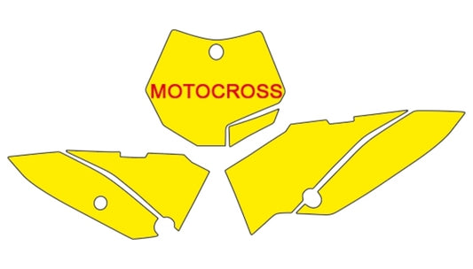 NUMBER PLATE BACKGROUND KTM SX65 '09-12 09-12 BLUE