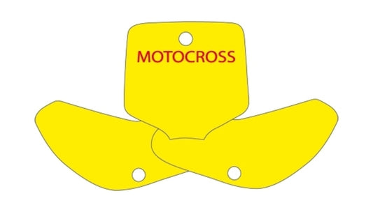 NUMBER PLATE BACKGROUND KTM EXC 12 BLACK