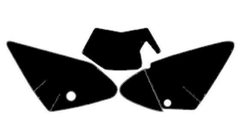 NUMMERBORDACHTERGROND GASGAS EC 08-09 FSR 450,515 ZWART