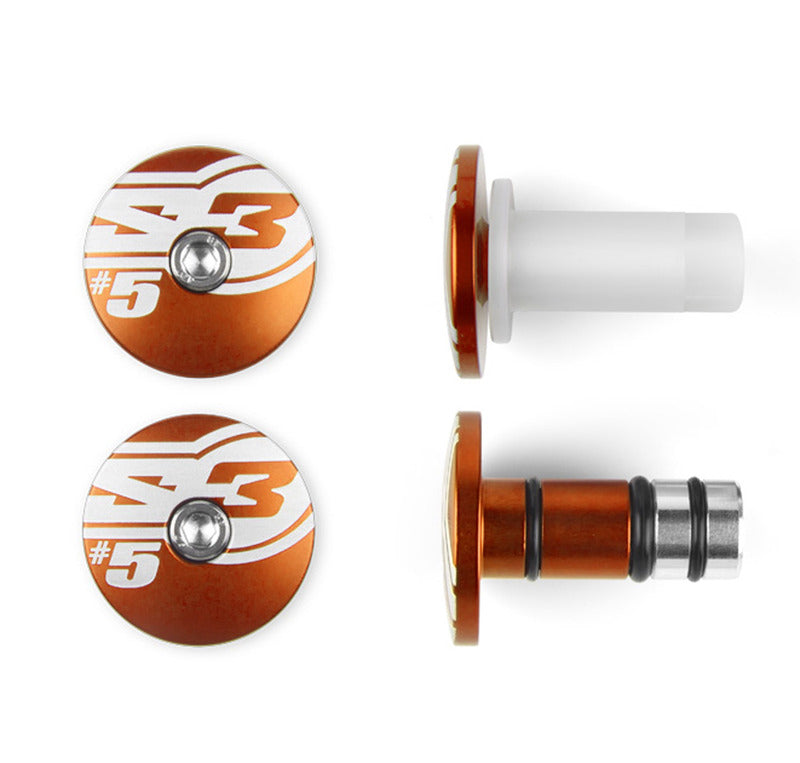 S3 End stuuruiteinden 5 Ø14mm oranje