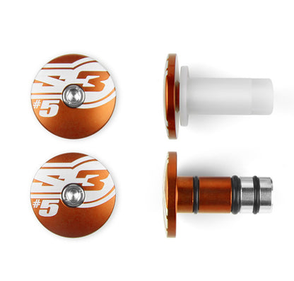 S3 End stuuruiteinden 5 Ø14mm oranje