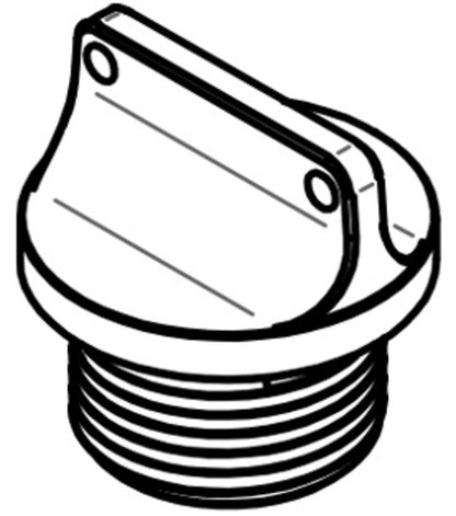 LIGHTECH oil pan cap 2 holes black M20 x 1.5 