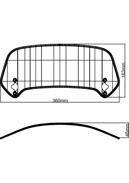 MRA XCTA X-Creen Touring vervangingsspoiler - helder