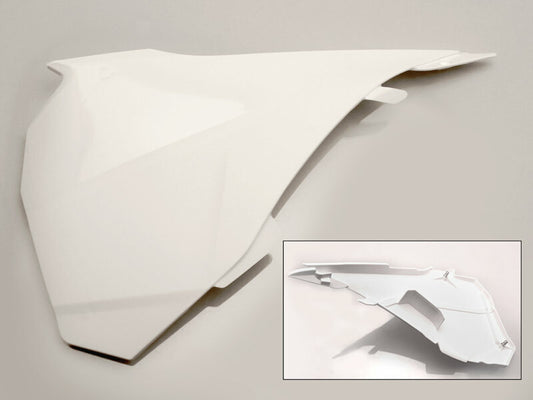 UFO Luchtfilterbakdeksel links wit KTM SX85