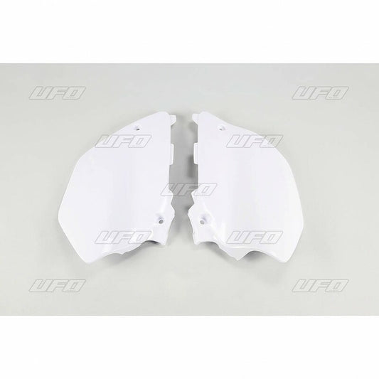 UFO Side number plates white Yamaha 