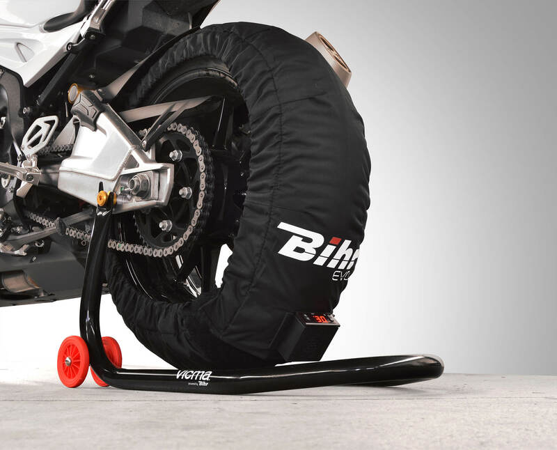 BIHR Home Track EVO2 Tire Warmers Programmable Front 120 / Rear 150-165mm Black