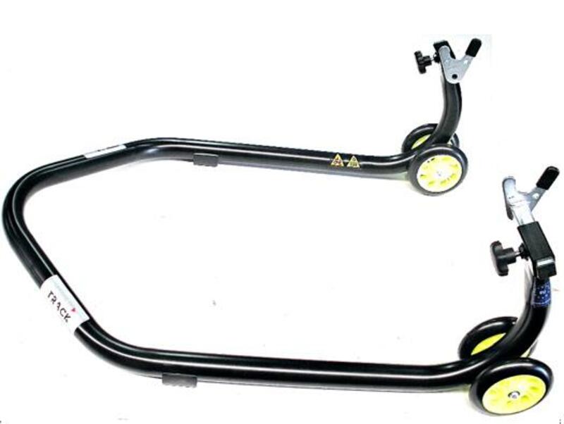 BIHR Home Track Extra-Low Paddock Stand with ''V'' Adapters Matt Black Heavy Bikes 