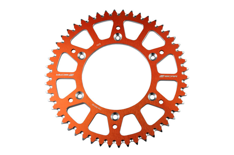 Rear sprocket SCAR Aluminium Self cleaning - 520