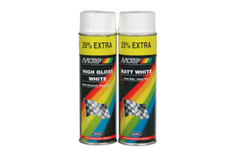 MOTIP White High Gloss Basic Paint - spray can 500 ml