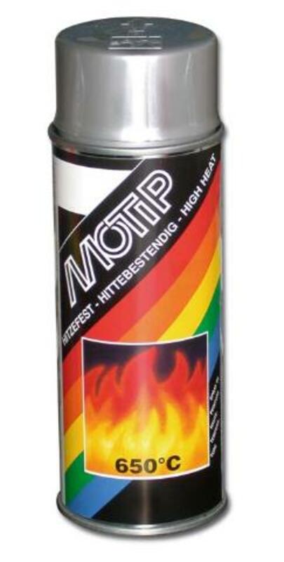 MOTIP Silver Heat resistant paint - spray can 400 ml