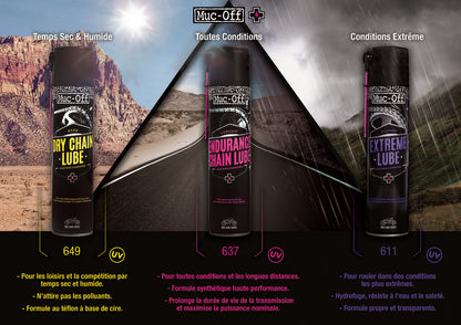 MUC-OFF Motorcycle Dry PTFE Chain Lube - spuitbus 400 ml