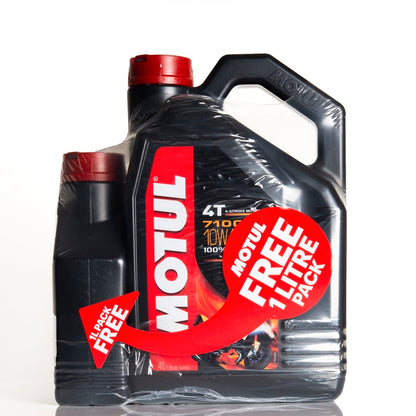 MOTUL 7100 Motor Oil 10W40 4T Synthetic 4L + 1L Offered