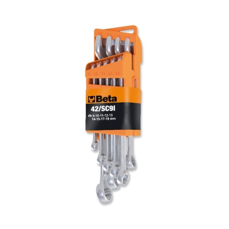 BETA 9 piece combination spanners with compact holder