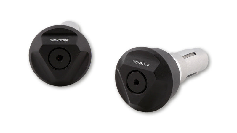 HIGHSIDER pro Tetra Handlebar Ends Black (Pair)