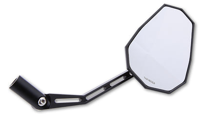 HIGHSIDER pro Handlebar Mirror Stealth-X1 Black (Pair)