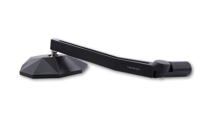 HIGHSIDER pro Handlebar Mirror Stealth-X1 Black (Pair)