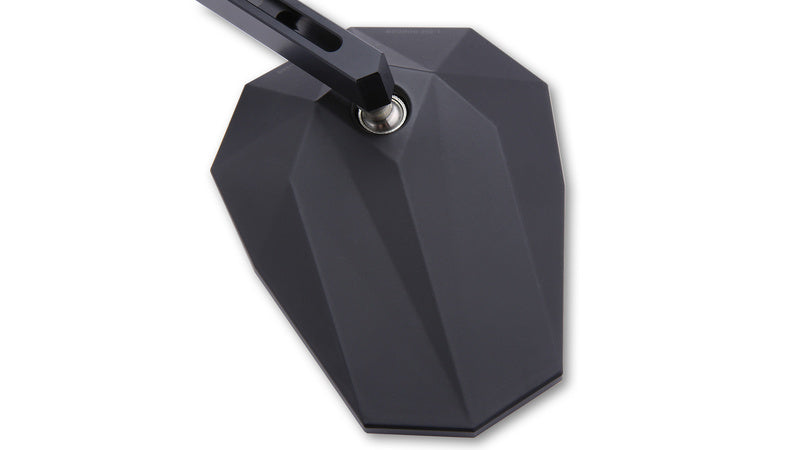 HIGHSIDER pro Handlebar Mirror Stealth-X1 Black (Pair)